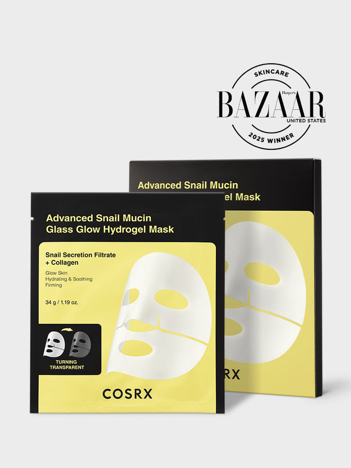 Advanced Snail Mucin Glass Glow Hydrogel Mask U7
